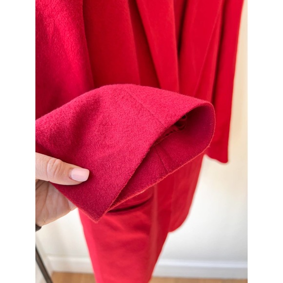 L.L. BEAN Women's Red Vintage Wool/Cashmere Blend Single Button Blazer Size 14R - Picture 7 of 10